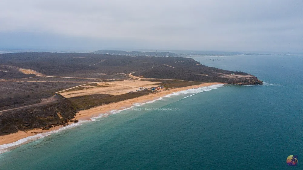 Vista aerea de Playa Rosada